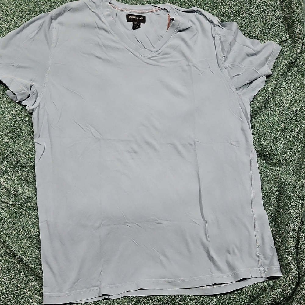 Perry Ellis Men's Light Gray Short Sleeve Tee